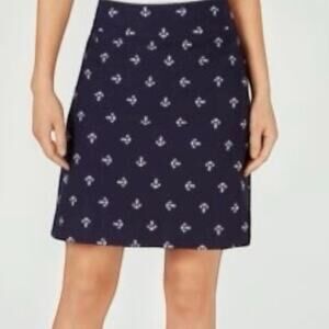 Kate Park Women's Nautical Navy Skort Size Small